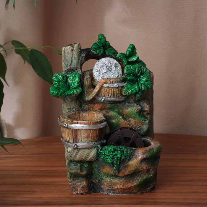 Фонтан Фонтан "Прохлада леса" 12х12х18 см (с подсветкой)