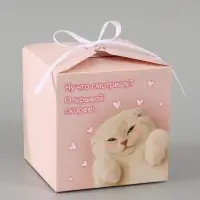 Коробка подарочная складная &laquo;Открывай скорее&raquo;, 12&times;12&times;12 см