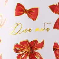 Бумага упаковочная глянцевая &laquo;Для тебя&raquo;, тиснение, 70&times;100 см