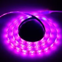 Фитолента для растений Luazon Lighting, светодиодная, 6.2 Вт, 1 м, IP65, 5 В, 60 LED/м, диммер, USB, SMD5050, мультиспектральная
