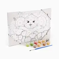 Картина по номерам с подрамником &laquo;Чебурашка и апельсины&raquo;, 20&times;30 см