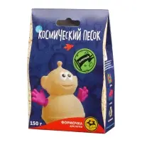Игрушки в наборе ТМ "Космический песок" зелёный + формочка 150 г. Пакет. Игрушки в наборе ТМ "Космический песок" зелёный + формочка 150 г. Пакет.