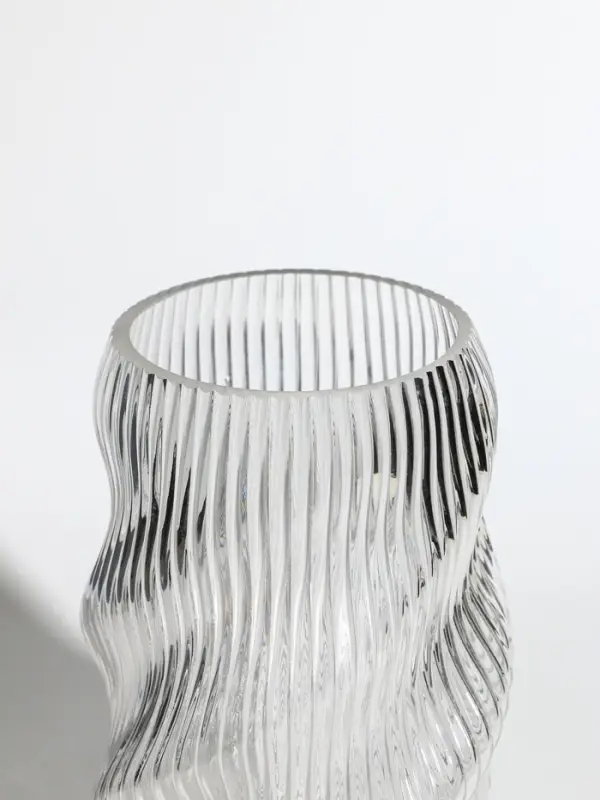 Ваза стекло настольная  Ваза стекло настольная "Венди" 24,5х13х11 см, прозрачный