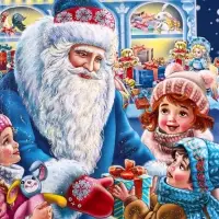 Подарочная коробка новогодняя &laquo;Новогодняя карусель&raquo;, фигурная, 160&times;75&times;260 см