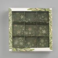 Коробка под 9 конфет с ячейками &laquo;Счастья в Новом году!&raquo;, 14.5&times;14.5&times;3 см