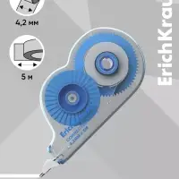 Корректирующая лента 4.2 мм &times; 5 м, ErichKrause Arctic white, супер-белая, европодвес
