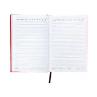 Ежедневник недатир А5 160л Небраска красный