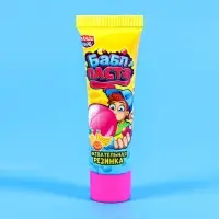 Жевательная резинка Bubble паста со вкусами тутти-фрутти, 20 г
