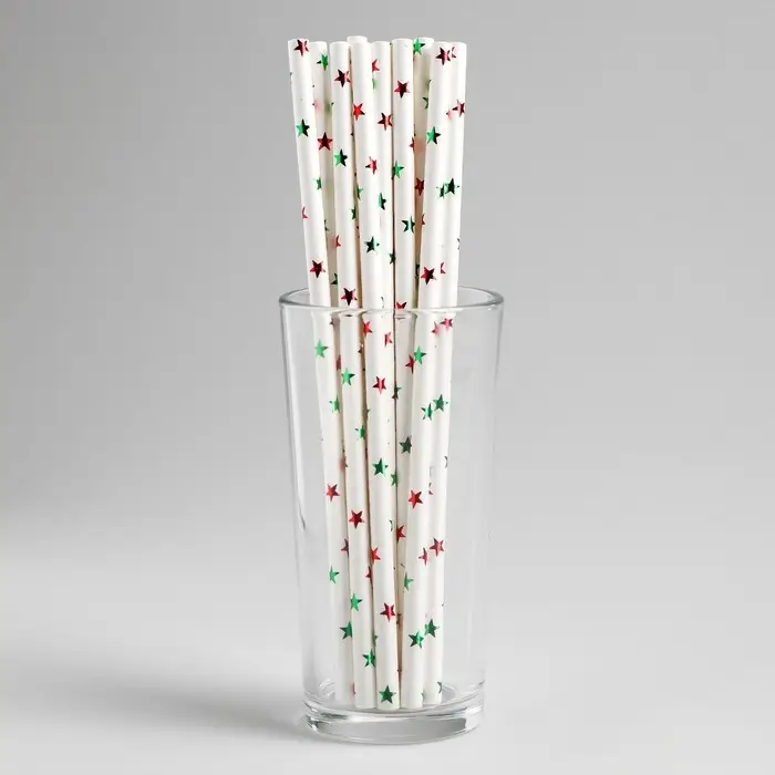 Трубочки для коктейля «Цветные звёзды», тиснение, набор 12 шт. Трубочки для коктейля «Цветные звёзды», тиснение, набор 12 шт.