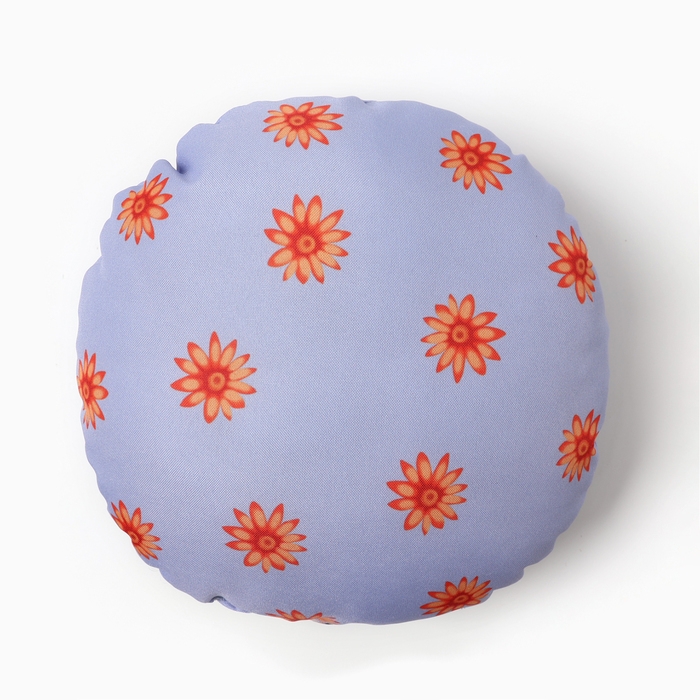Подушка декоративная круглая Этель Подушка декоративная круглая Этель "Девушка с цветами" d=30 см, габардин, 100% п/э