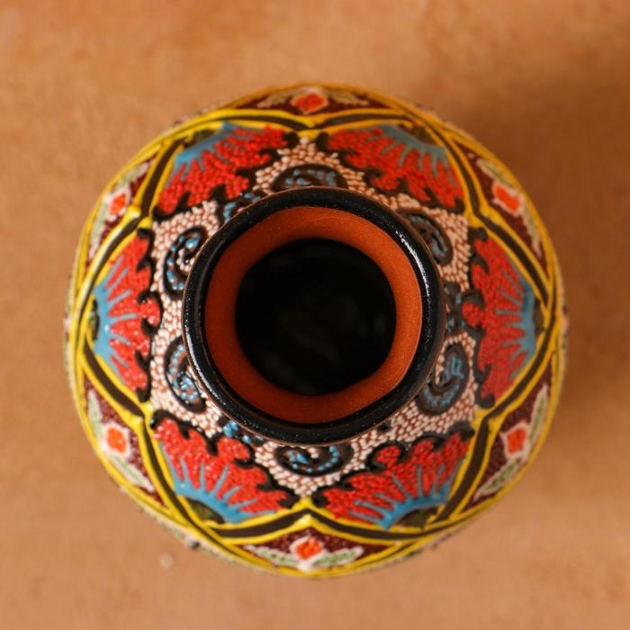 Ваза Риштанская Керамика Ваза Риштанская Керамика "Узоры", 17 см, микс