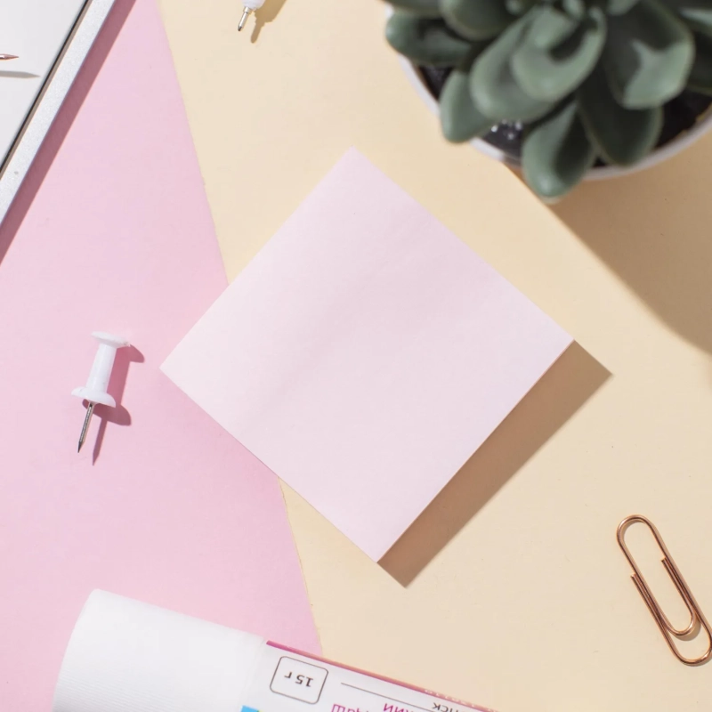 Стикеры Attache Simple 51х51 мм пастельные розовые (1 блок,100 листов)