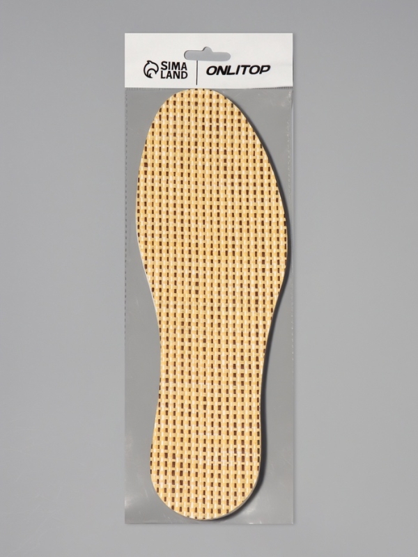 Стельки для обуви, универсальные, р-р RU до 48 (р-р Пр-ля до 46), 30 см, пара, цвет бежевый Стельки для обуви, универсальные, р-р RU до 48 (р-р Пр-ля до 46), 30 см, пара, цвет бежевый