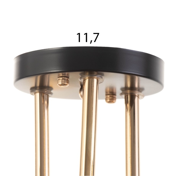 Люстра Люстра "Гардера" 6х60Вт Е27 Коричневый, золото 70,5х32,5х21см