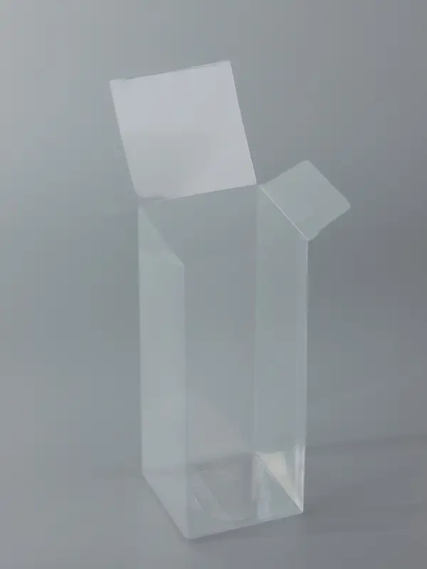 Складная коробка из PVC, прозрачная, 7&times;7&times;18 см