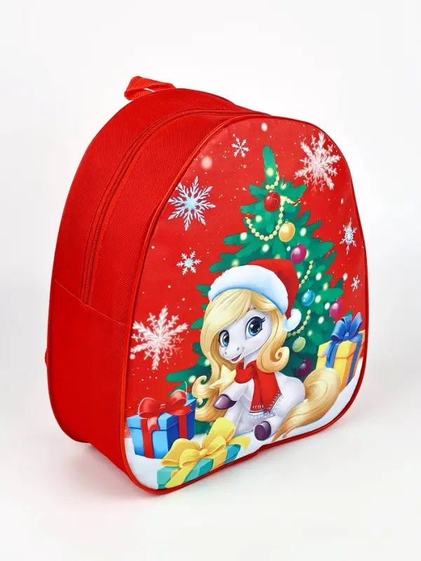 Рюкзак детский «Подарки под ёлкой»лошадь, 33×25 см Рюкзак детский «Подарки под ёлкой»лошадь, 33×25 см