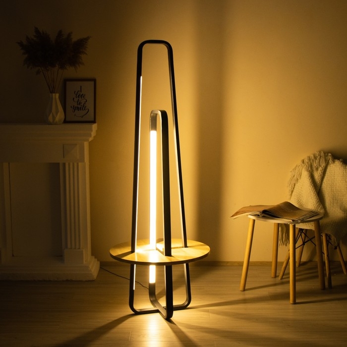 Торшер  Торшер "Лоути" LED 44Вт 4000К черный 60х60х160см