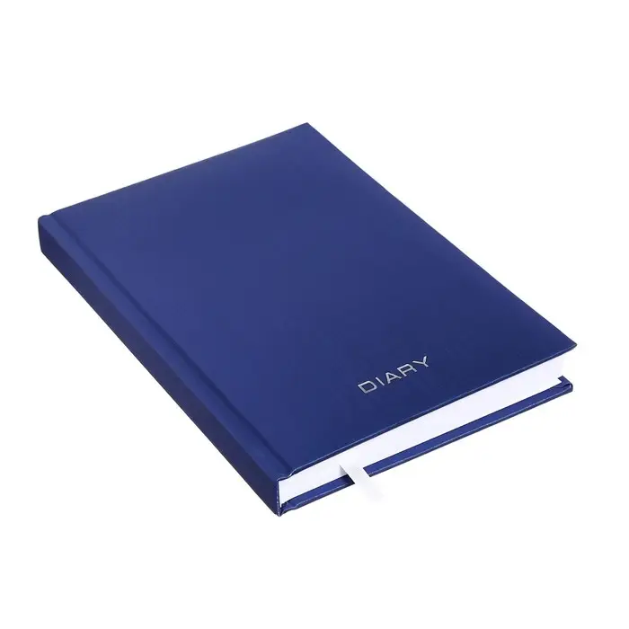 Ежедневник недатированный A5, 160 листов, Attomex.Regent, твёрдая обложка из бумвинила с поролоном, ляссе, блок 70 г/м2, синий Ежедневник недатированный A5, 160 листов, Attomex.Regent, твёрдая обложка из бумвинила с поролоном, ляссе, блок 70 г/м2, синий