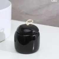 Набор аксессуаров для ванной комнаты SAVANNA Monro, 4 предмета, мыльница, дозатор для мыла 450 мл, стакан, баночка, чёрный