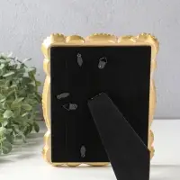 Фоторамка полистоун 10х15 см "Кружево" белая с золотом 17,5х2х22 см