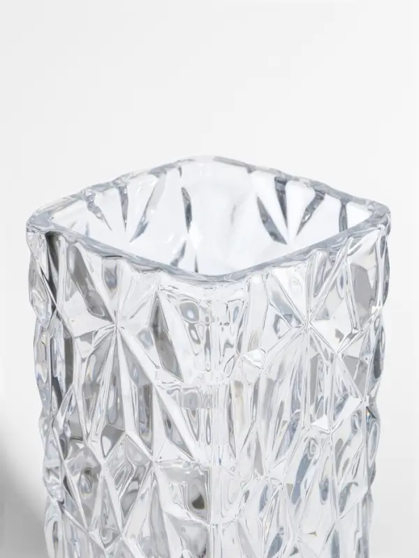 Ваза стекло настольная  Ваза стекло настольная "Эдисон" лучики, 29х12 см, прозрачный