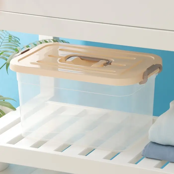 Контейнер для хранения с крышкой, 10 л, 35.5&times;23.5&times;19 см, пластик, МИКС