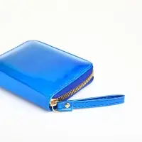 Кошелёк на молнии &laquo;Глянец&raquo;, синий
