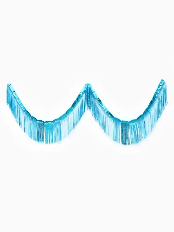 Гирлянда "Дождик" 3 метра с липким краем, цвет голубой