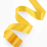 Лента атласная, 40 мм, 23&plusmn;1 м, жёлтая №16