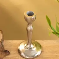 Подсвечник &laquo;Иней&raquo;, 16 см, алюминий, серебро