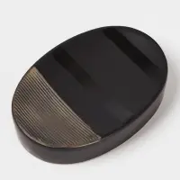 Аксессуары для ванной Доляна &laquo;Классика&raquo;, 4 предмета: дозатор 300 мл, мыльница, 2 стакана, чёрные