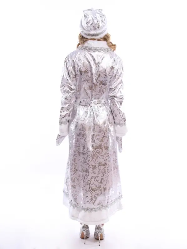 Карнавальный костюм  Карнавальный костюм "Снегурочка" (шуба, шапка, варежки, пояс) размер 164-52-54