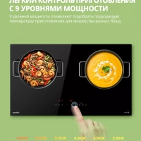 Индукционная варочная панель CIH701, 2 конфорки, инвертор