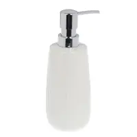 Диспенсер для жидкого мыла тм VETTA Тиволи, 240мл, керамогранит, белый, 7,3x7,3x18,5см