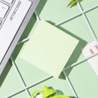 Бумага для заметок с клеевым краем  51x51 мм 100 л пастел. зеленый