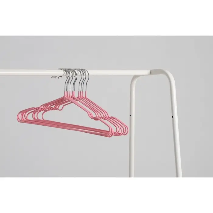 Плечики - вешалки для одежды Доляна, 29.5&times;16.5 см, 10 шт., детские, антискользящее покрытие, розовые