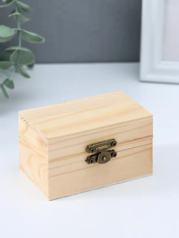 Шкатулка для росписи дерево прямоугольник &laquo;Орех&raquo;, для творчества, декора, 9&times;5&times;6 см