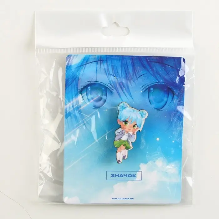Значок деревянный «Милашка», аниме, 2 х 3,7 см Значок деревянный «Милашка», аниме, 2 х 3,7 см
