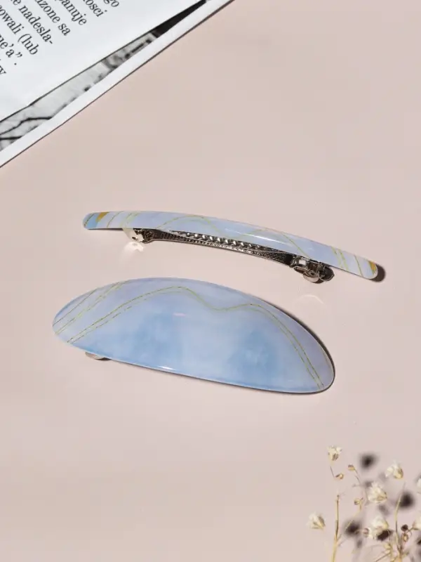 Заколки - автомат для волос Выбражулька &laquo;Тайна&raquo;, набор 2 шт., 9 см и 9.5 см, МИКС