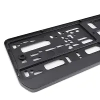 Рамка под номерной знак односоставная (чёрная) AVS RN-01