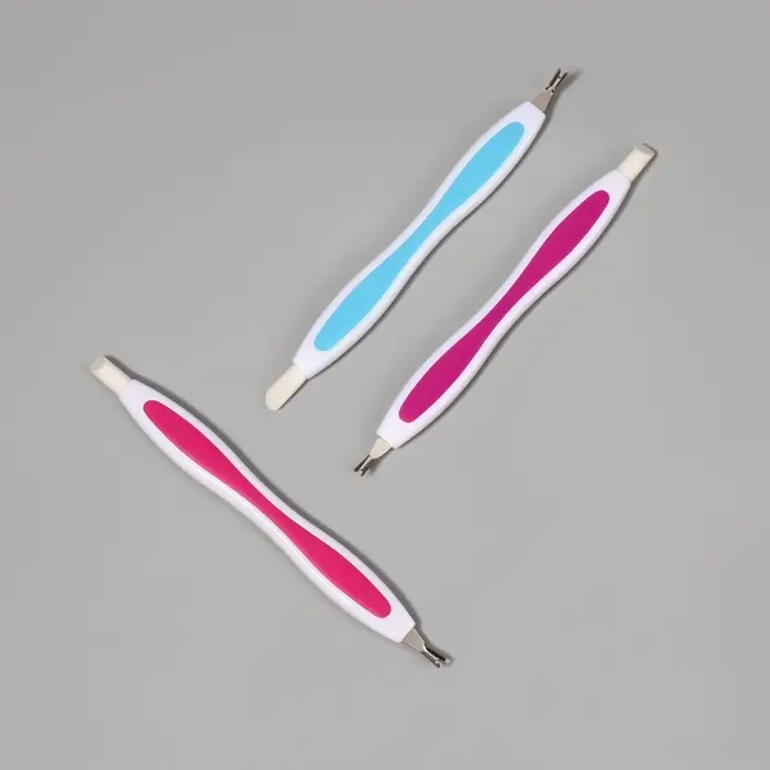 Триммер-пушер, 13 см, прорезиненная ручка, МИКС