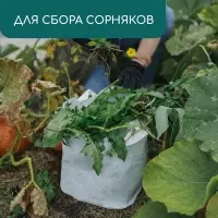 Контейнер с ручками, 22×20 см, 5.5 л, спанбонд, плотность 130 г/м², Greengo