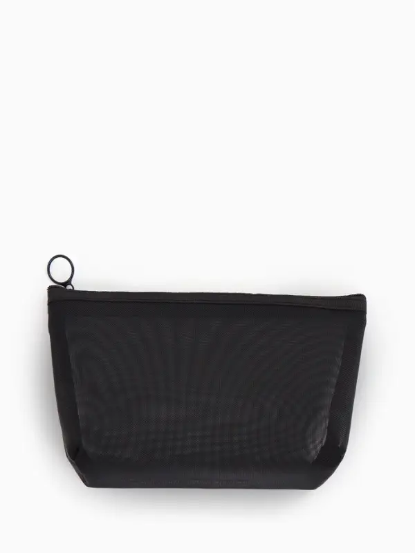 Косметичка Classic, сетка, на молнии, чёрная