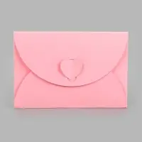 Конверт подарочный для сертификата, 10.5&times;7.2 см, нежно-розовый