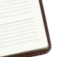 Ежедневник недатированный А5, 136 листов в линейку, кожзам &laquo;Небраска&raquo;, золотой срез, коричневый