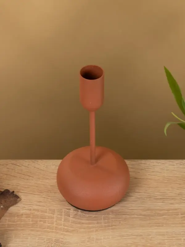 Подсвечник на 1 свечу текстурный  Подсвечник на 1 свечу текстурный "Терракота" 8х8х15,5 см