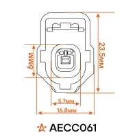 Разъём 1 pin с проводами для датчика авар. давл. масла Peugeot Boxer, Citroen Jumper, Ford Transit