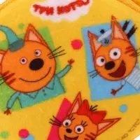 Кошелек детский плюшевый &laquo;Три кота&raquo; 9&times;9&times;1