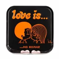 LOVE IS освежающие конфеты в форме сердца со вкусом  морской соли и маракуйи  12х12х20 г