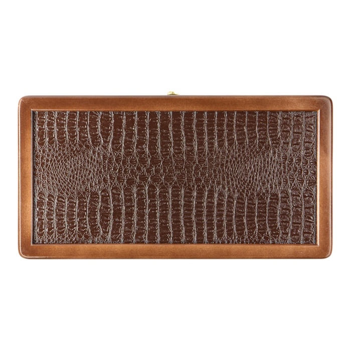 Нарды деревянные большие, настольная игра, 50 х 50 см, крокодил, коричневые Нарды деревянные большие, настольная игра, 50 х 50 см, крокодил, коричневые